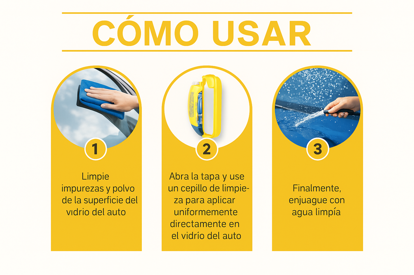 Guía de uso en español para producto desengrasante