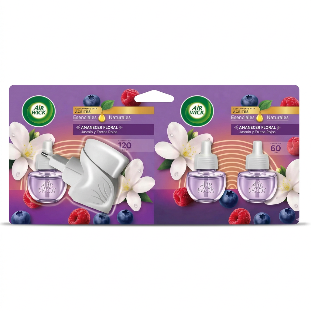 Air Wick - Amanecer Floral Enchufe + 3 Repuestos