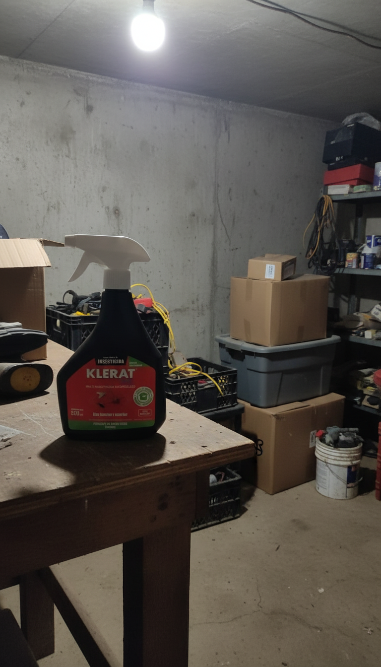 Klerat Spray en Sótano