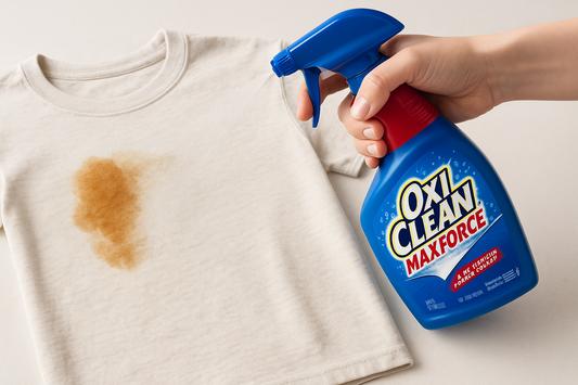 oxy clean en espray - desmanchando la ropa