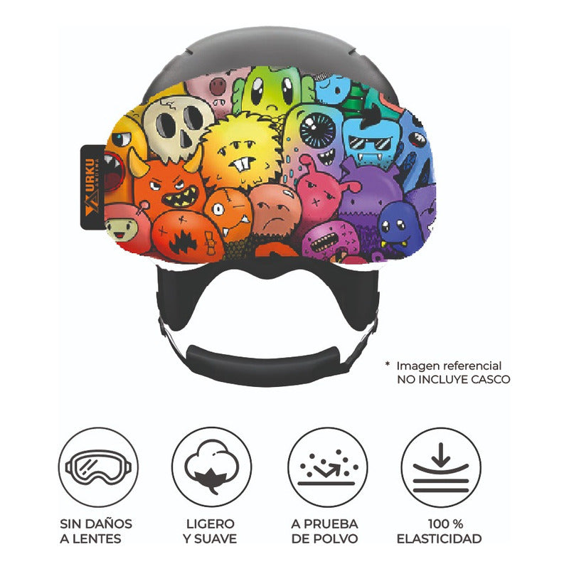 Funda Antiparras Ski/snow/bici Microfibra Elasticada
