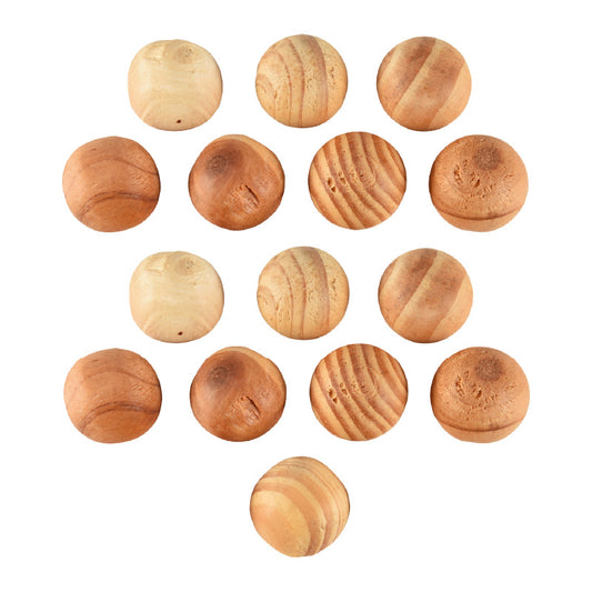 Bolas Madera Repelente Polillas, Cajones Armarios 15 U/100 G