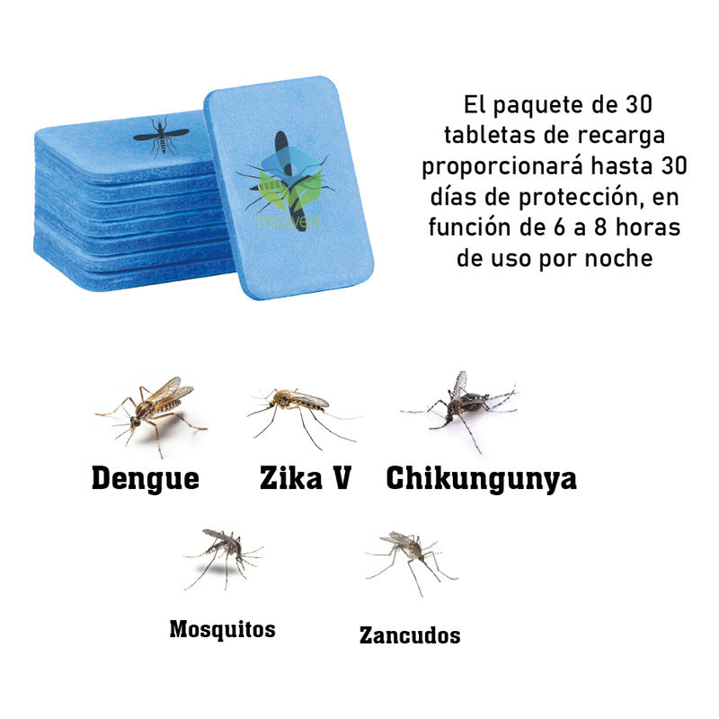 Repelente Mosquitos Zancudo Repuesto -  30 Tabletas