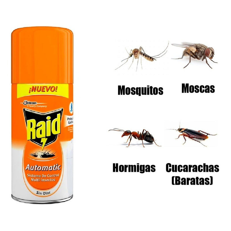 Raid Automático Sin Olor [multi Insectos] [difusor + Repues]
