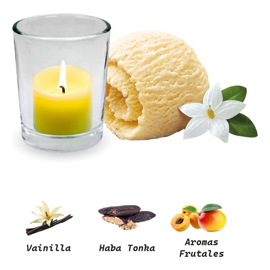 Lumar Aromatic Vela En Vaso Decoracion - Vainilla Cream 125g