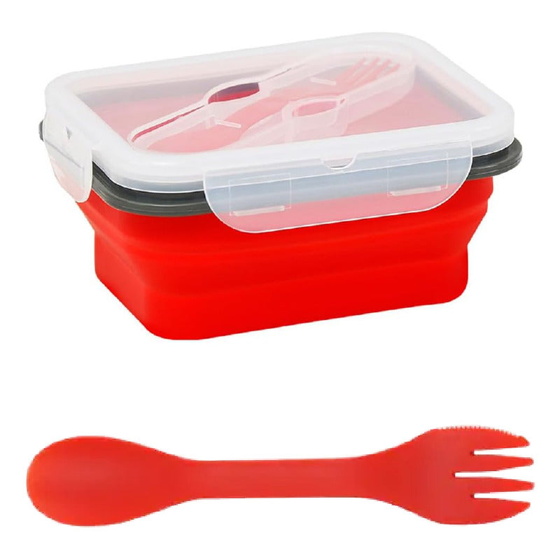 Tupper Plegable Libre De Bpa / Camping Trekking Playa 700 Ml