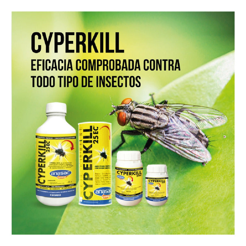 Cyperkill 25 Ec Repelente Multi Insectos Control Plagas /1 L