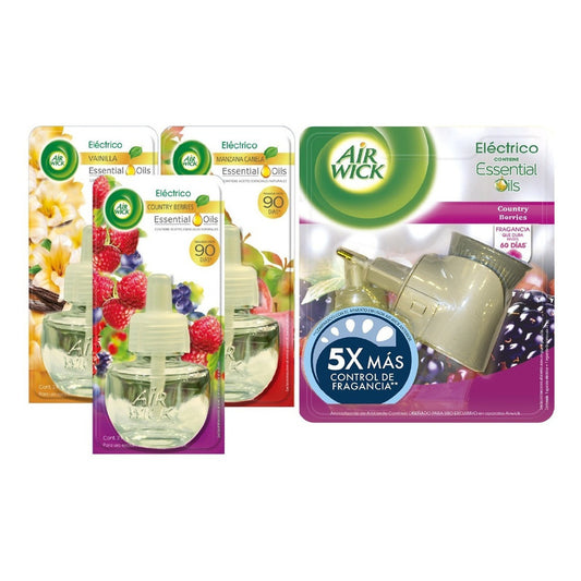 Air Wick Eléctrico Aceites Aromatizante Difusor + 4 Repues