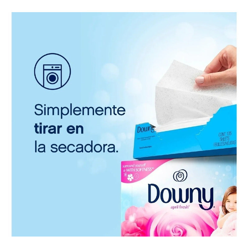 Downy Toallas Antiestética Para Secadoras De Ropa [34 Uni]