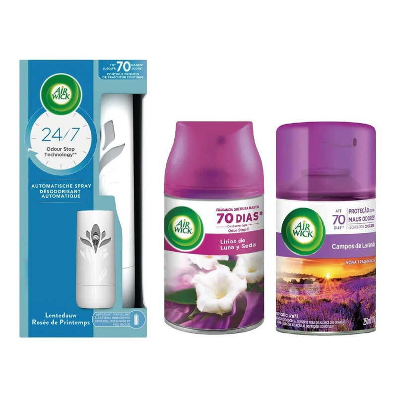 Air Wick Automatico Difusor + 2 Repuestos - Variedades