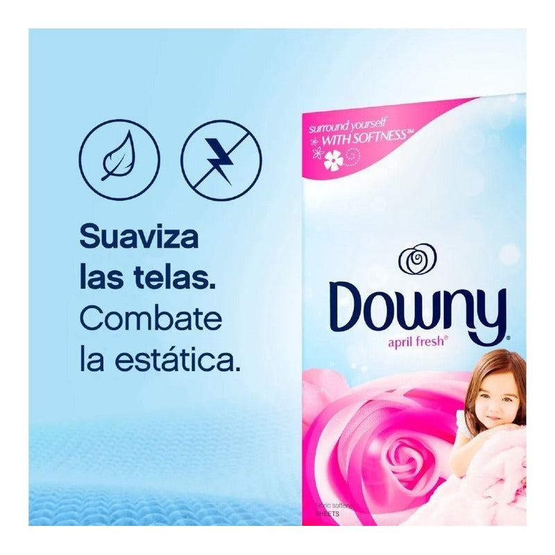 Downy Toallas Antiestética Para Secadoras De Ropa [34 Uni]