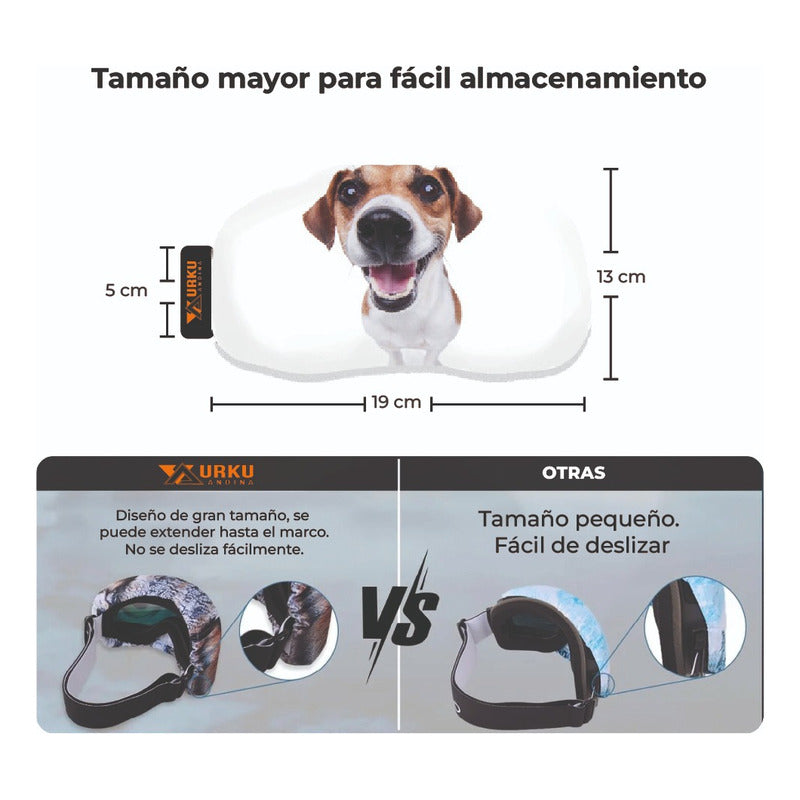 Funda Antiparras Ski/snow/bici Microfibra Elasticada