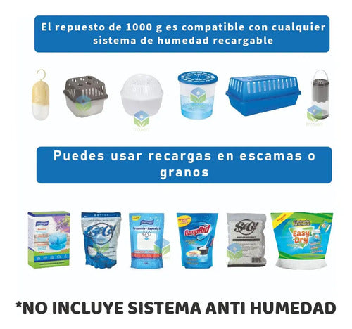 Absorbedor De Humedad Recambio Universal 1 Kg