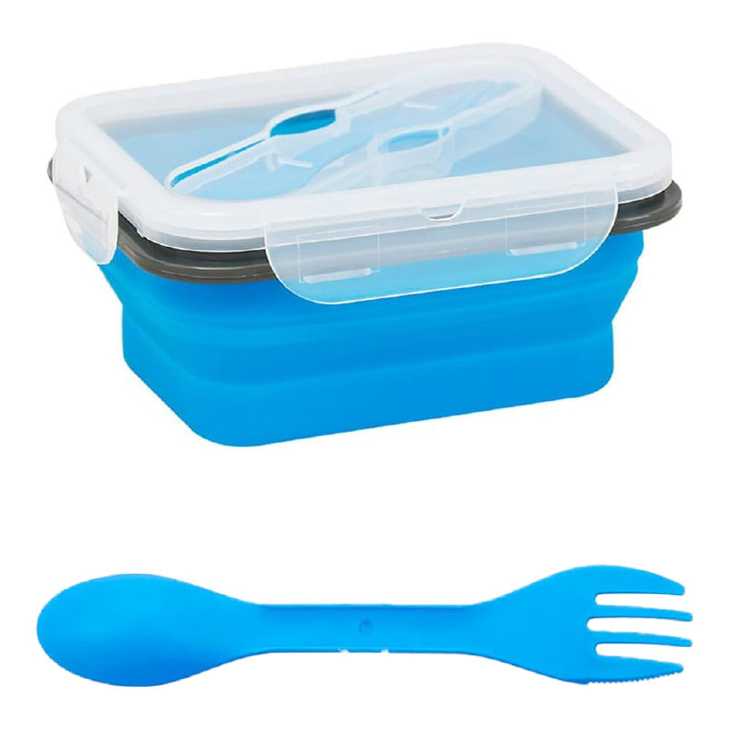 Tupper Plegable Libre De Bpa / Camping Trekking Playa 700 Ml