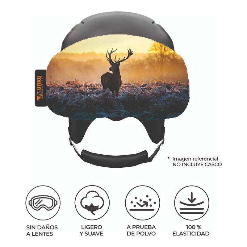 Funda Antiparras Ski/snow/bici Microfibra Elasticada