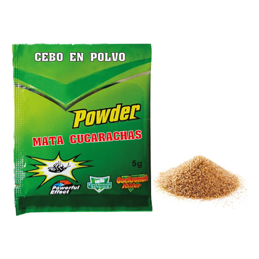 Cebo En Polvo Para Cucarachas - Pack 10 Uni De 5g Efectivo