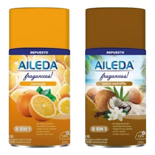 Repuestos Automáticos Aileda 250 Ml - Coco/naranja  2uni