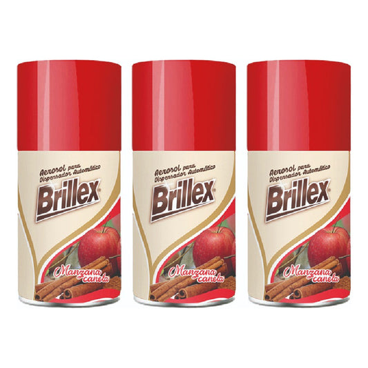 Repuesto Automatico 270 Ml - Manzana Canela Brillex 3u Fl