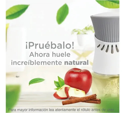 Air Wick Eléctrico Manzana Canela - Difusor + 2 Repues 21 Ml