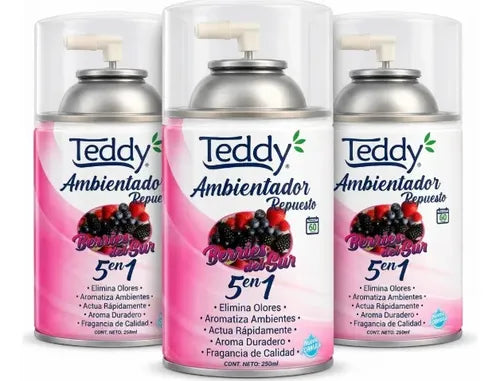 Repuesto Aromatiza. Automatico 250 Ml - Arandano Teddy 3u