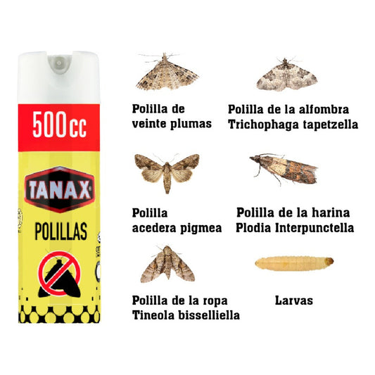 Tanax Repelente Polillas Larvas Efecto Prolongado 500cc 2un