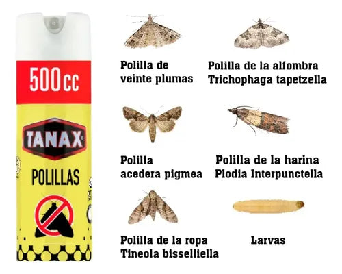 Tanax Repelente Polillas Larvas Efecto Prolongado 500cc 2un