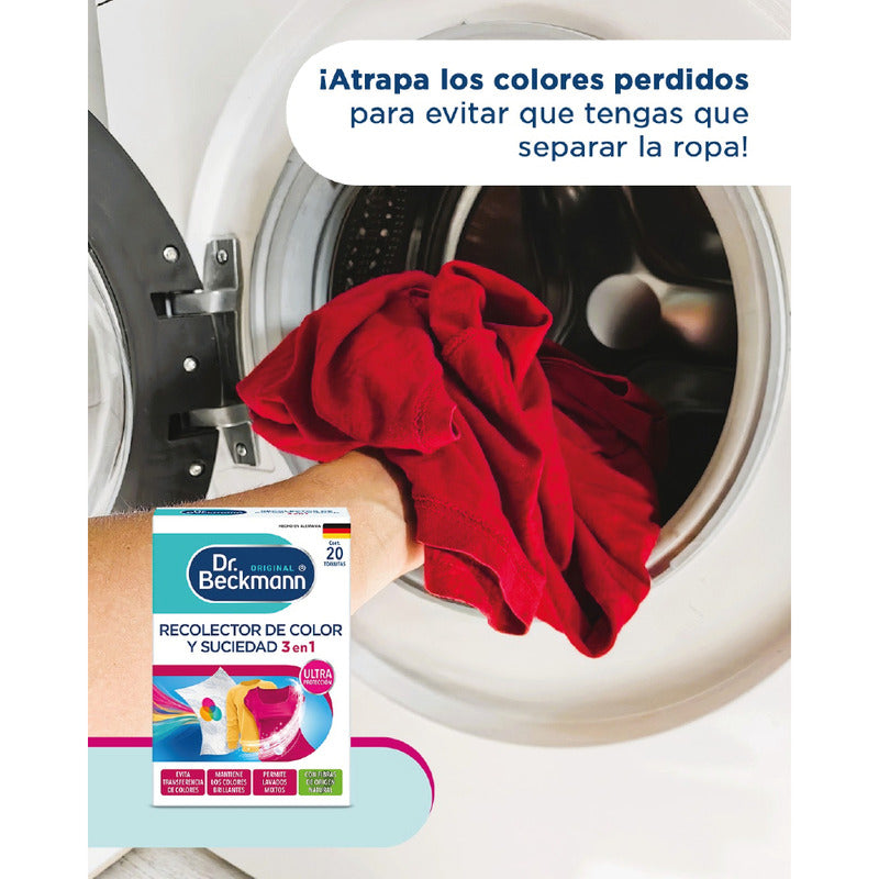 Dr. Beckmann Recolector De Color Y Suciedad [60 Toallitas]
