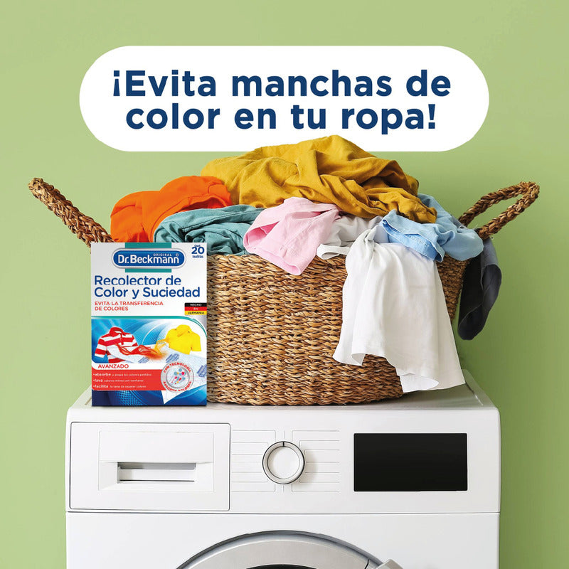 Dr. Beckmann Recolector De Color Y Suciedad [60 Toallitas]