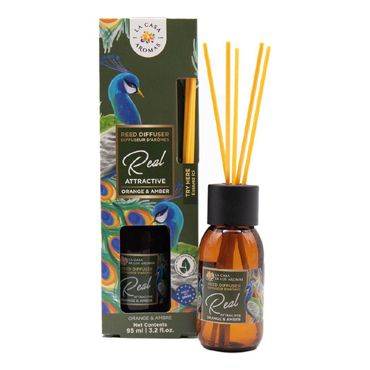 Aromatizante La Casa De Los Aromas Mikado Varitas Naranja Y Ambar 95 Ml