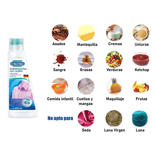 Dr. Beckmann - Quitamanchas Pre-lavado Con Cepillo [250 Ml]