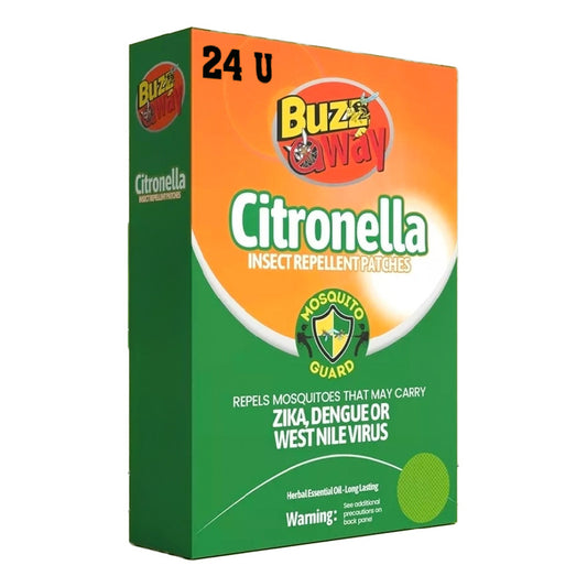 Parche Repelente Citronela  Sin Deet Mosquitos Zancudos 24 U