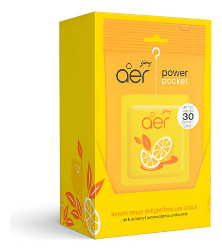 Aer Power Pocket - Ambientador  Citrico  6 Unidades