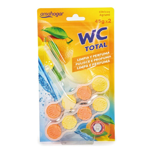 Aromatizador Wc Total  Colgadores Citrus 45gx2
