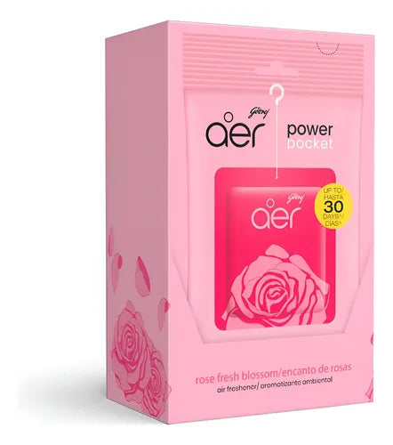 Aer Power Pocket - Ambientador  Rosas  6 Unidades