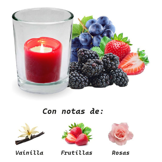 Lumar Aromatic Vela En Vaso Decoracion - Frutos Rojos 125g