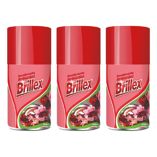 Repuesto Automatico 270 Ml - Popurri Brillex 3u Fl