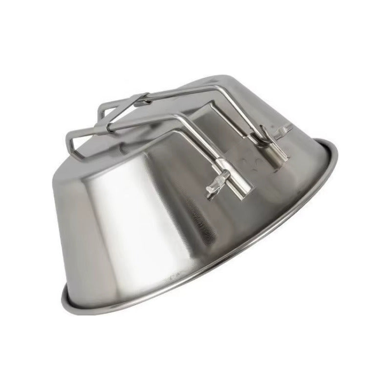 Plato Plegable De Acero Inox. Liviano Camping Montaña Viajes