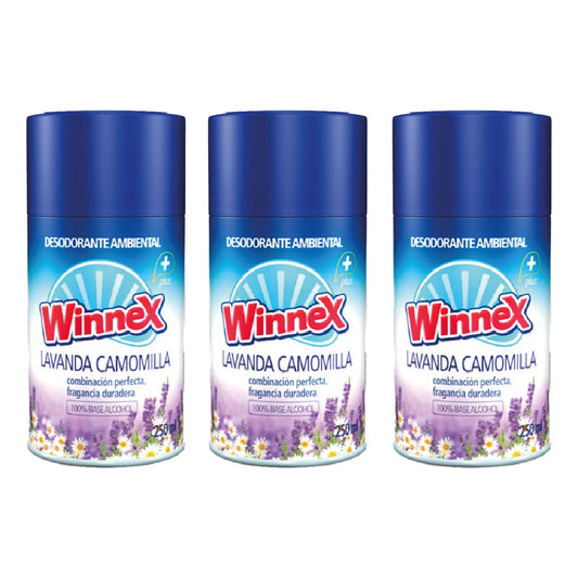 Repuesto Aromatiza. Automatico 250 Ml - Lavanda Winnex 3u