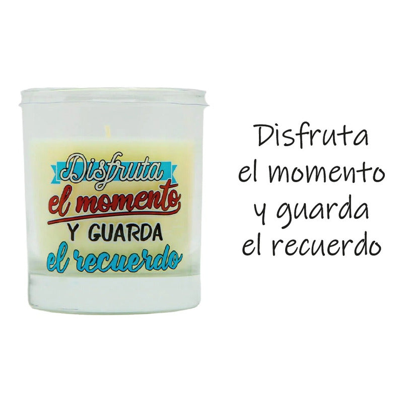 Lumar Aromatic Vela Vaso Con Mensaje - Recuerdo 140g/30h