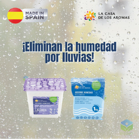 Absorbedor De Humedad  Recargable + Repuesto 1k + Armarios