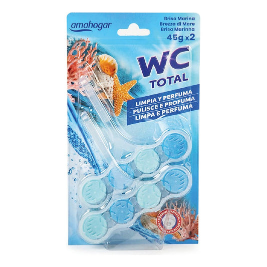 Aromatizador Wc Total Colgadores Brisa Marina 45gx2