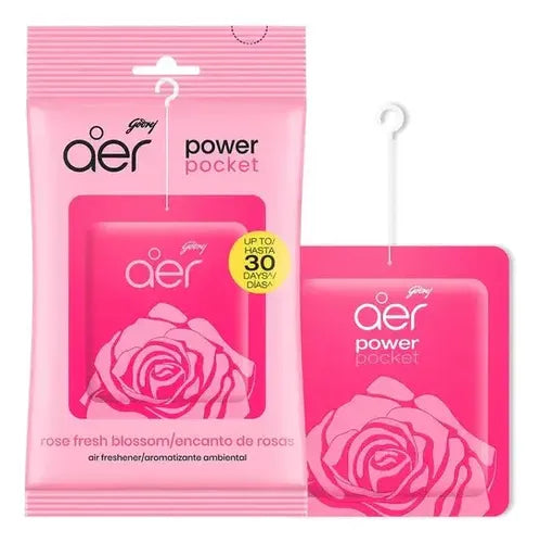 Aer Power Pocket - Ambientador  Rosas  6 Unidades