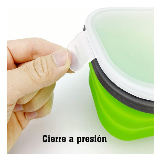 Tupper Plegable Libre De Bpa / Camping Trekking Playa 700 Ml