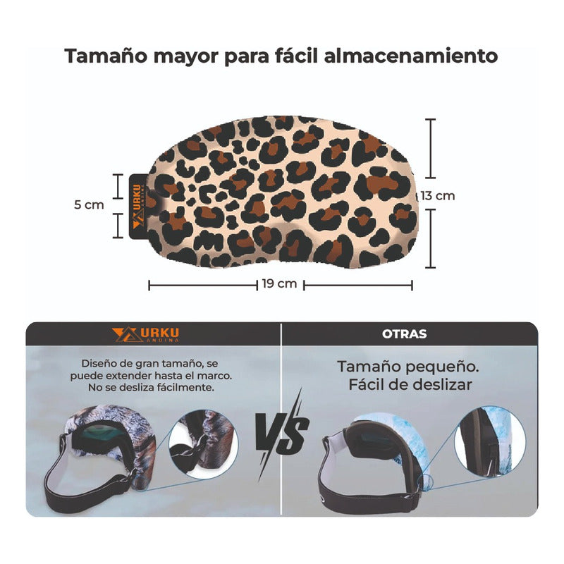 Funda Antiparras Ski/snow/bici Microfibra Elasticada