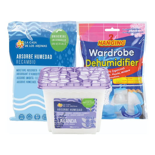 Absorbedor De Humedad  Recargable + Repuesto 1k + Armarios