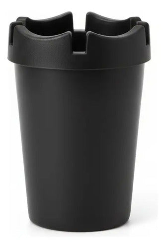 Cenicero Antihumo Negro Negro Lisa