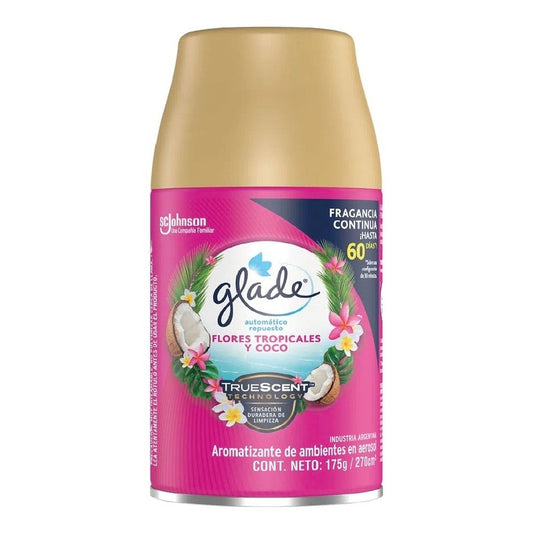 Glade Automatico Repuesto Flores Tropicales/coco 270 Ml
