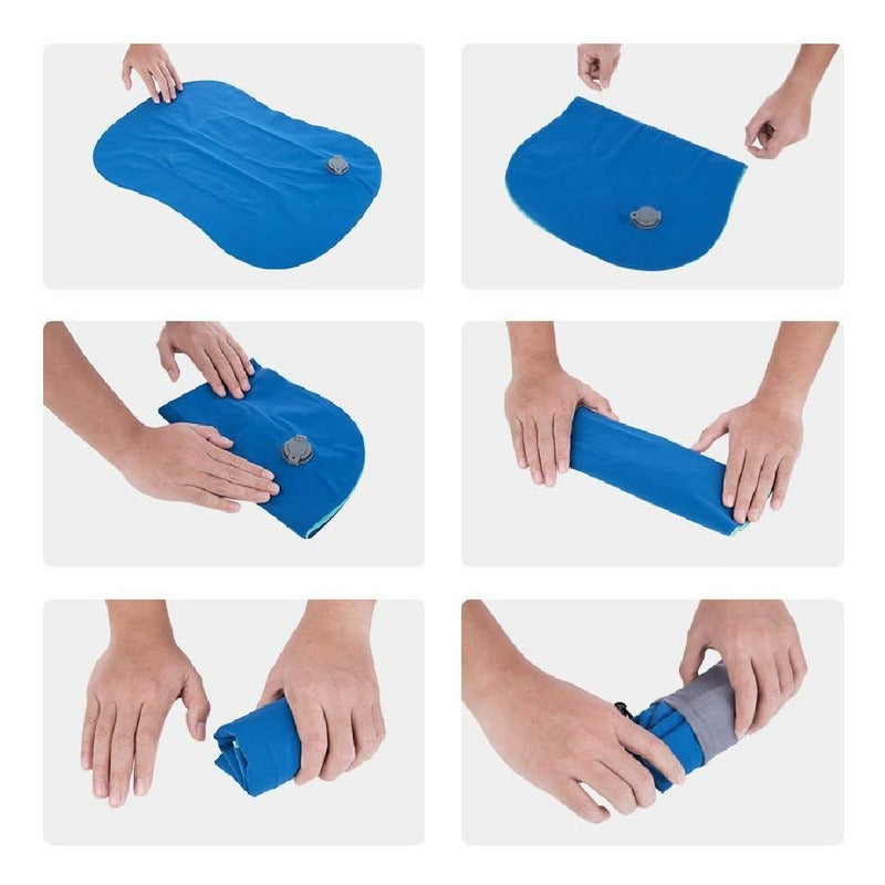 Almohada Tpu Inflable Ultraligera Camping Montaña Playa 100g