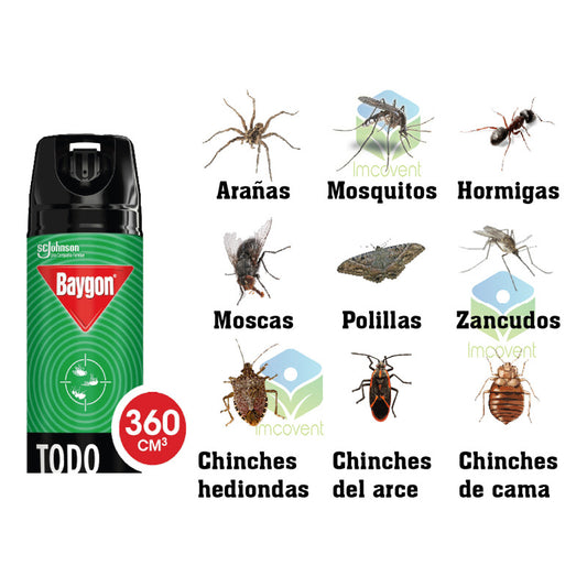 Baygon Repelente Todo Insecto Chinches Arce/cama
