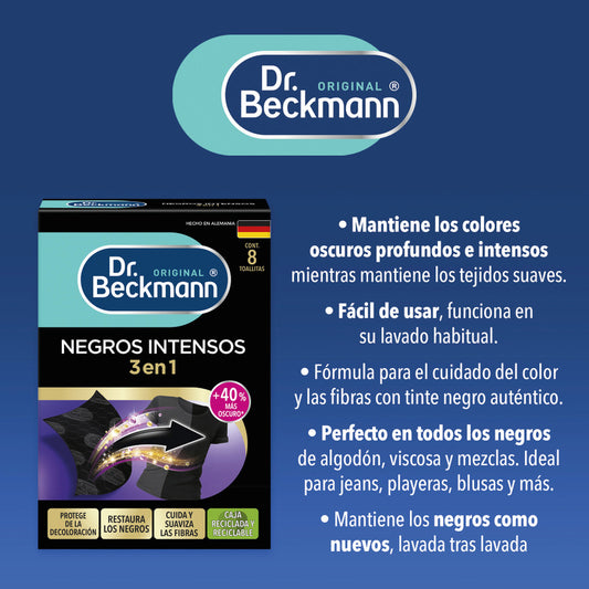 Dr. Beckmann -  Toallas Renovadoras De Tonos Negros Y Fibras